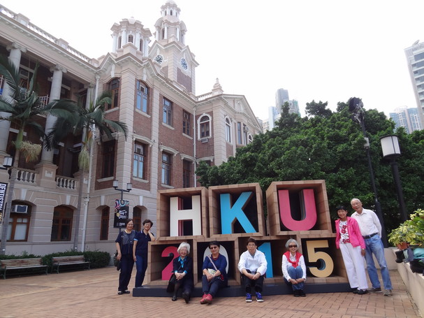 Reunion in front of Loke Yew Hall