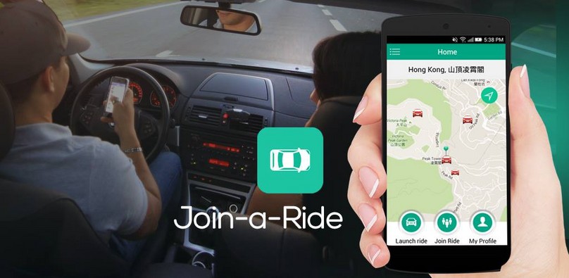 Join-a-Ride Mobile App Screen