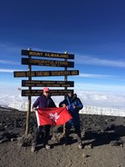 Raymond Lo (left) on Kilimanjaro