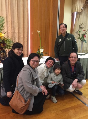 Alumni at Ikebana International Kobe Chapter - Flower Exhibition