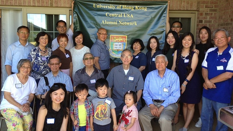 Alumni graduated from 1957 to 2016 gathered at this summer picnic at an alumnus’ house in Lakewood.