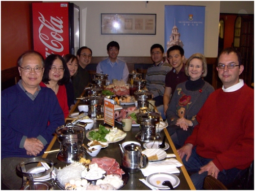 From left: Professor William Lau 劉家銘 (BSc 1972; BSc(Sp) 1973), Mrs Carol Lau, Mrs Tina Coffron (BA 2000), Benny Lam 林成俊 (BEng 2001; MPhil 2004), Gavin Liu 劉冠楠 (BEng(EComE) 2011), Justin Han 韓永立 (PhD Candidate Year 3)(New member), Dr Jack Ji Chao 季超 (BDS 2012), Mrs Andrea Saturno-Sanjana (MPA 1995), Conal Saturno-Sanjana